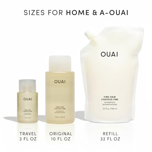 OUAI Fine Hair Shampoo - Biotin Thickening Shampoo for Thin Hair (10 Fl Oz)