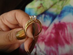 14k Yellow Gold SOLID Wedding Engagement Ring - Size 9