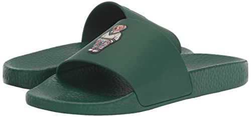 POLO RALPH LAUREN Womens Slide Sandals, Forest Green, 13 US