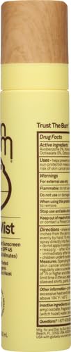 Sun Bum Original SPF 45 Sunscreen Mist - Broad Spectrum Moisturizing Facial Sunscreen Spray with Vitamin E - Hawaii 104 Act Compliant (Made without Octinoxate & Oxybenzone) - Travel Size - 3.4 oz