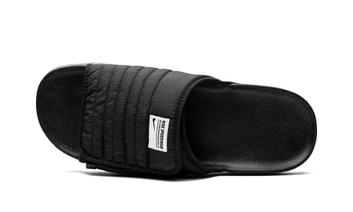 Nike mens Asuna 2 Slides Slippers, Black/Dark Grey/White/Black, 9