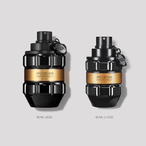Viktor&Rolf - Spicebomb Extreme Eau de Parfum - Woody & Spicy - Cologne for Men - With Notes of Amber & Vanilla - 1.7 Fl Oz
