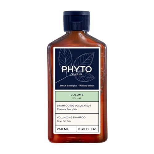 PHYTO Volume Volumizing Shampoo for Fine & Thin Hair | Vegan, Sulfate-Free, Silicone-Free | Lightweight Cleanse, Instant Body & Lift | Made in France | 8.45 fl oz
