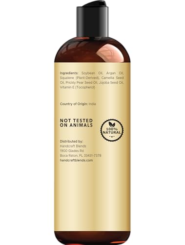 Handcraft Blends Moroccan Argan Oil for Hair 6.76 Fl oz | Moisturizing and Nourishing | Scalp and Hair Oil | Hydrating | Strengthening | All Hair Types
