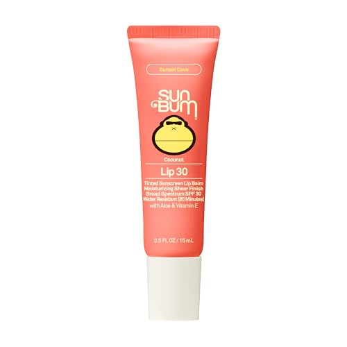 Sun Bum SPF 30 Coconut Sunscreen Lip Balm, Sunset Cove Tinted - 0.5 oz