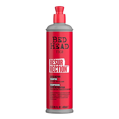 Bed Head by TIGI Resurrection Super Repair Shampoo for Damaged, Brittle or Weak Hair, 13.53 fl oz