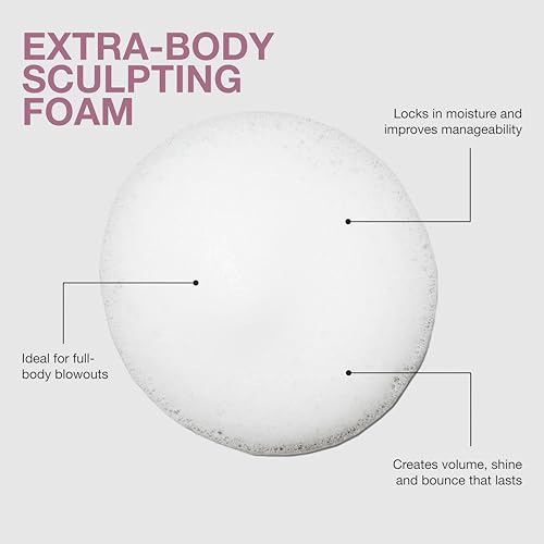 Paul Mitchell Extra-Body Sculpting Foam, Adds Fullness, Touchable Finish, For Fine Hair, 6.7 oz