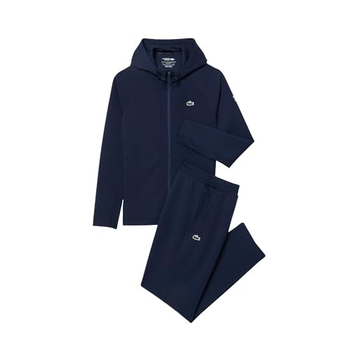 Lacoste Men's Sport Tennis x Novak Djokovic Tracksuit Set, Navy Blue/Navy Blue, Large