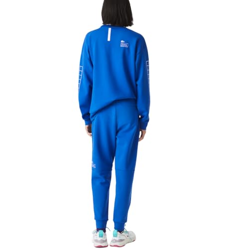 Lacoste Men's Slim Fit Oversized Branded Trackpants, Marina, Medium