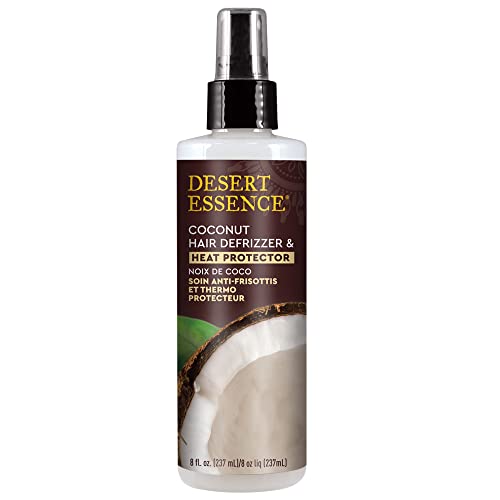 Desert Essence Coconut Hair Defrizzer & Heat Protector, 8 fl oz