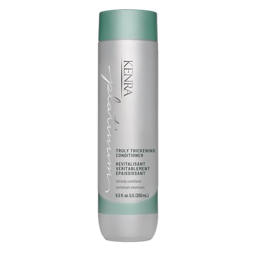Kenra Platinum Truly Thickening Conditioner | Volumizing + Fuller-Looking Hair | Adds Body | Lightweight | for Fine & Thin Hair | Sulfate Free | Color Safe 8.5oz