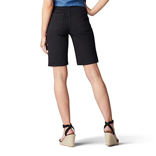 Lee Women's Relaxed Fit Bermuda Short, Black, 14
