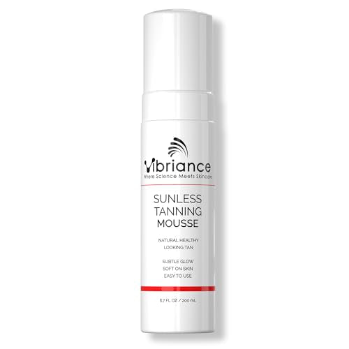 Vibriance Sunless Tanning Mousse for Mature Skin, Self Tanner for Women 50+, Golden Glow, Face and Body, Streak-Free, Buildable Color, Paraben-Free, Sensitive Skin, 6.7 fl oz