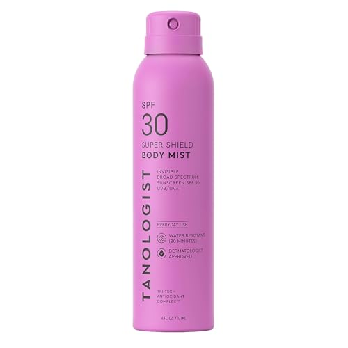 Tanologist SPF 50 Super Shield Face Mist, 2.5 fl. oz/73 ml Bottle