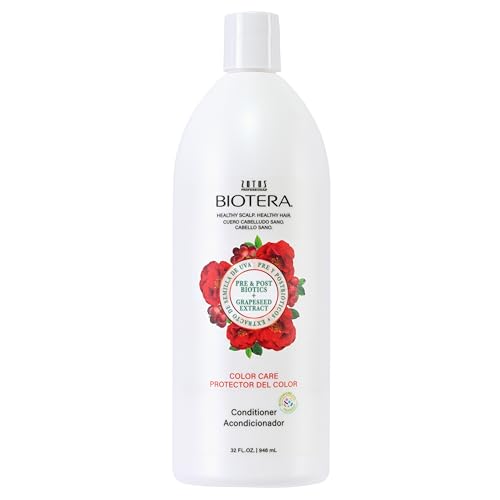 Biotera Color Care Conditioner for Color-Treated Hair - Protects & Extends Vibrancy with Coconut & Grapeseed Extract, Enhances Shine & Softness, Color-Safe, Vegan, 32 Fl Oz