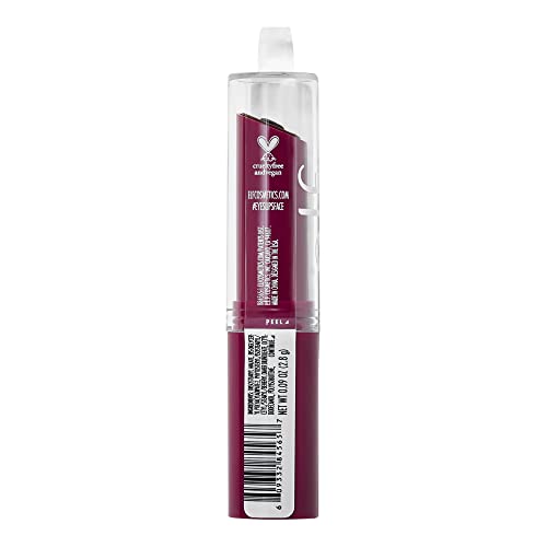e.l.f. Hydrating Core Lip Shine with Shea Butter & Vitamin E, Tinted Lip Balm for A Smooth, Glossy Finish & Long-Lasting Moisture, Ecstatic Deep Berry