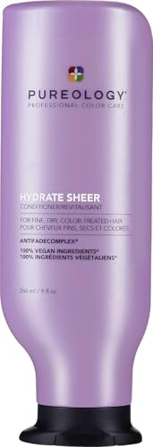 Pureology Hydrate Sheer Conditioner – For Dry, Fine Hair, 9 fl oz