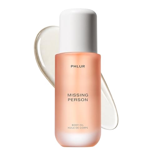 PHLUR Missing Person Body Oil, 4 Oz – Skin Musk Bergamot & Jasmine