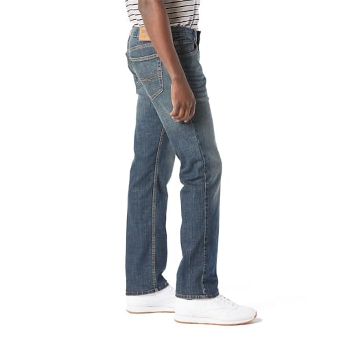 Levi Strauss Signature Gold Men's Relaxed Fit Flex Jeans (Available in Big & Tall), Headlands, 36W x 32L