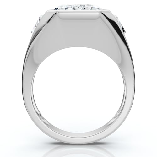 P3 POMPEII3 Pompeii Certified Men's 7Ct Anniversary Pinky Ring 14k Gold or Platinum Lab Grown - Size 10 (G/H,VS2-SI1)