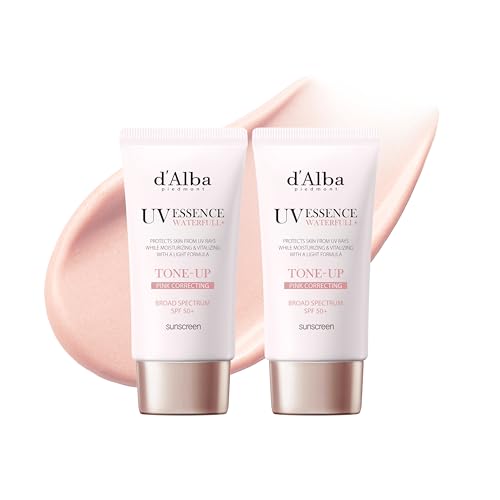 d'alba Piedmont Waterfull Tone-Up Sunscreen Serum (1.69 fl oz x 2), SPF 50+