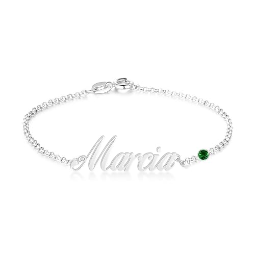 MOLICACI 10K/14K/18K Solid Gold Personalized Name Anklet Bracelet for Women, Real Gold Customized Name Bracelet Anklet Custom Jewelry for Mother's Day, Birthday