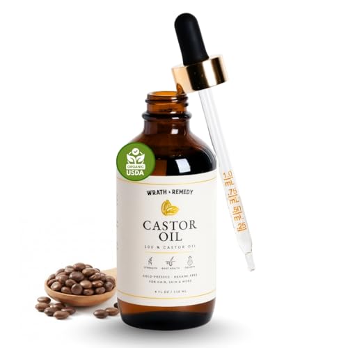 Castor Oil Organic Hexane Free — USDA Certified Castor Oil for Hair (4OZ)