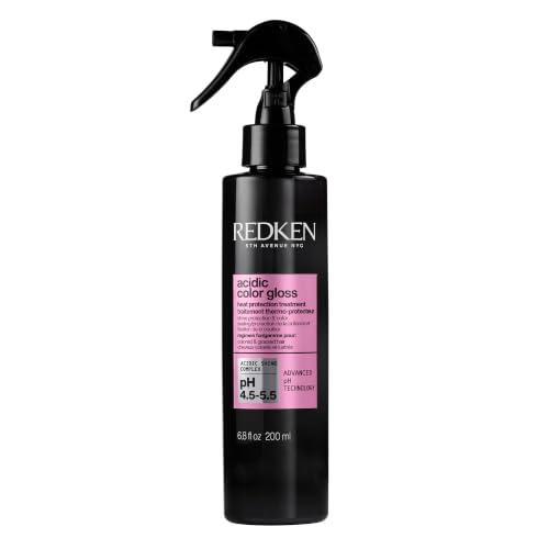Redken Acidic Color Gloss Leave-In Spray – Heat Protection, 6.8 Fl Oz