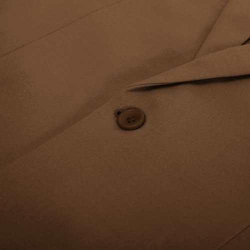 PJ PAUL JONES Casual Blazers for Men Fashion Slim Fit Suit Jacket Premium Blazers Suit Light Brown
