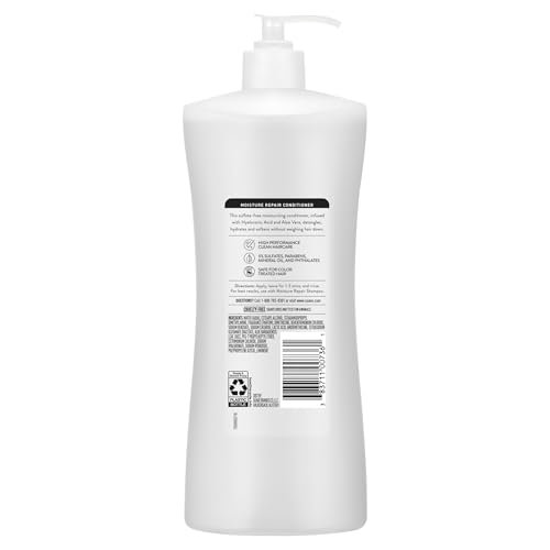 Suave Moisture Repair Sulfate-Free Conditioner with Hyaluronic Acid & Aloe Vera, Hydrates & Restores Dry, Damaged Hair, 4 Count, 28 FL OZ