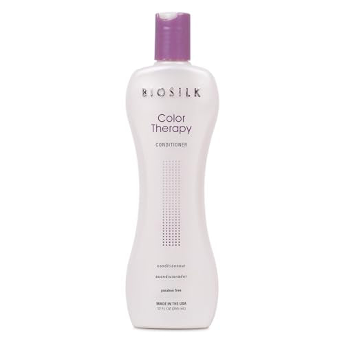 BioSilk Color Therapy Conditioner, Replenishes Moisture While Protecting Color, Enhances Vibrancy & Shine, Sulfate, Paraben & Cruelty-Free, 12 Oz