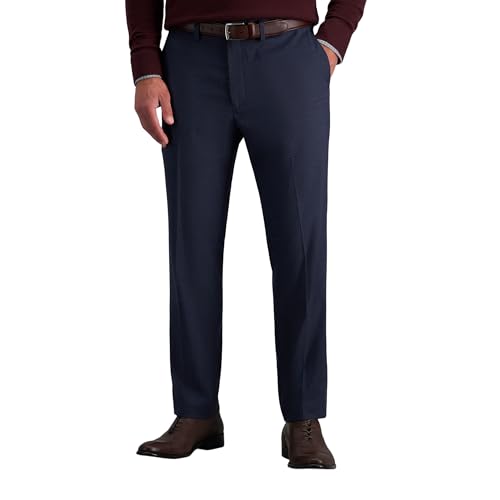 Haggar Men's JMH Straight Fit Dress Pant - Ink 38x29