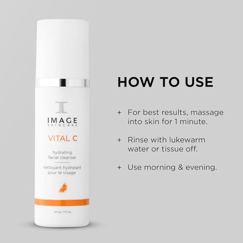 IMAGE Skincare Vital C Hydrating Facial Cleanser, 6 Fluid Ounce