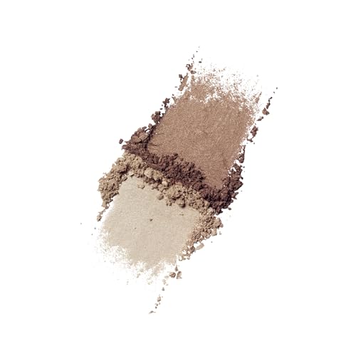 Clinique All About Shadow Duo Eye Shadow Makeup | Safe For Sensitive Eyes | Buildable + Long-Wearing Color | Smooth, Easy Application, Ivory Bisque/Bronze Satin, 0.05 Ounce