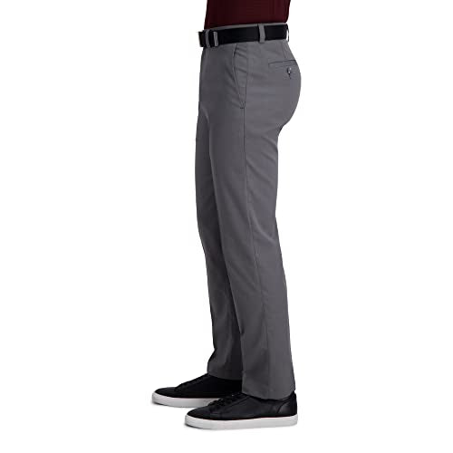 Haggar Mens Hc71080 Casual Pants, Heather Grey, 36W x 29L US