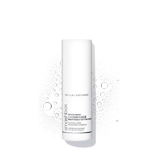 Smashbox Photo Finish Endurance Breathable Setting Spray | Lightweight, Long-Lasting, Hydrating Setting Spray | Locks in Makeup + Breathable Barrier That Strengthens Skin, 1 Fl Oz, Travel Size