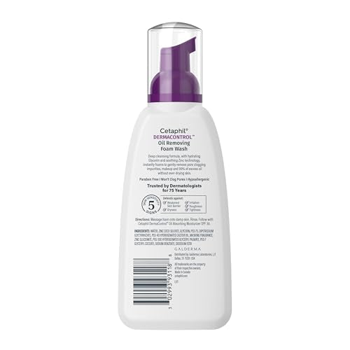 Cetaphil Pro Oil Removing Foaming Face Wash, Sensitive Skin, 8 fl oz, 3ct