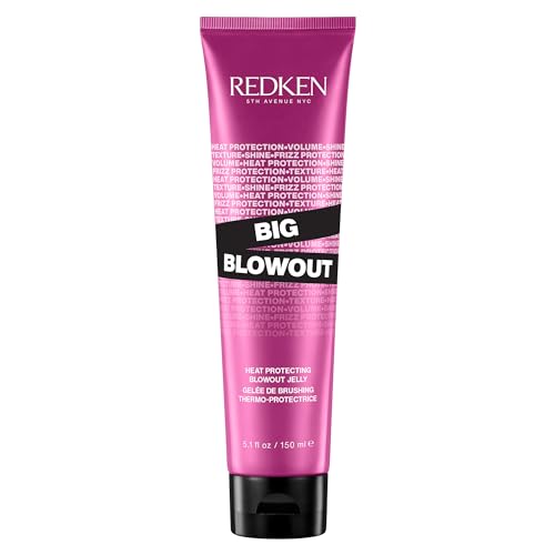 Redken Big Blowout Heat Protectant Gel – For All Hair Types, 5.1 Fl Oz