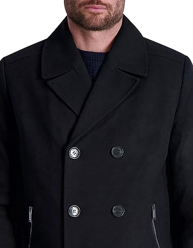 Karl Lagerfeld Paris Men's Expose Pocket Bomber Jacket, Black, Medium