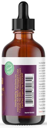 Viva Doria Jojoba Oil, USDA Certified Organic, 4 fl oz, Natural Jojoba Oil for Hair, Skin & Face, Cold Pressed Unrefined