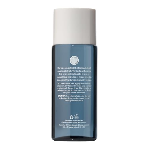 Naturium BHA Liquid Exfoliant 2%, Leave-on Face & Skin Care Exfoliating Pore Treatment, with Salicylic Acid & Bioactive Fruit Acids, Packaging May Vary, 4 oz