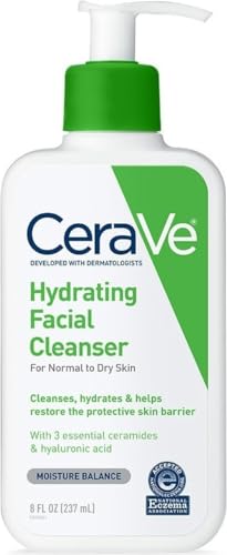 CeraVe Hydrating Cleanser with Hyaluronic Acid, Face Wash for Dry Skin,8oz