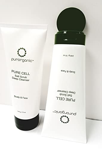 Purorganic Salt Scrub Deep Cleanser 240ml (8 fl oz) (Pack of 2)