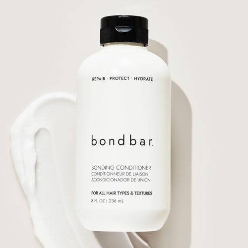 Bondbar Conditioner for Damaged Hair, Repairs, Protects, Strengthens & Hydrates All Hair Types & Textures, Vegan, Cruelty-Free, 8 Fl. Oz.