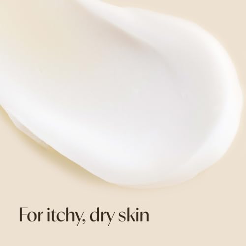 Aveeno Skin Relief Moisturizing Body Lotion Heals Very Dry, Sensitive Skin, Fast Absorbing Lotion with Soothing Triple Oat & Shea Butter Formula, Fragrance Free Lotion, Non-Comedogenic, 18 Fl Oz