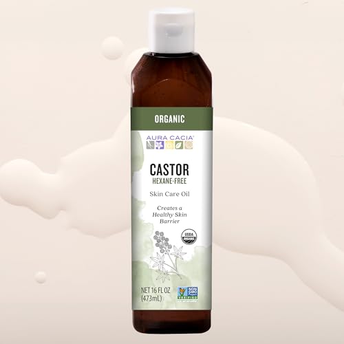 Aura Cacia Organic Castor Oil, 16 fl. oz.