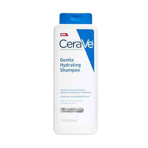 CeraVe Gentle Hydrating Shampoo with Hyaluronic Acid for Hair & Scalp, 12oz