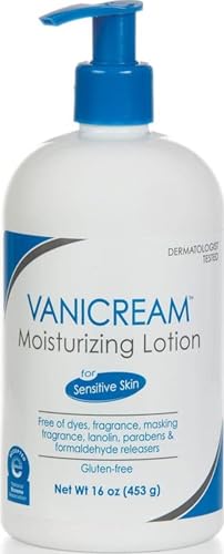 Vanicream Moisturizing Lotion, Body and Face Moisturizer with Pump, 16 Oz, Formulated without Common Irritants for Sensitive Skin, Lightweight & Non-Greasy, Restore Moisture & Soothe Irritated Skin