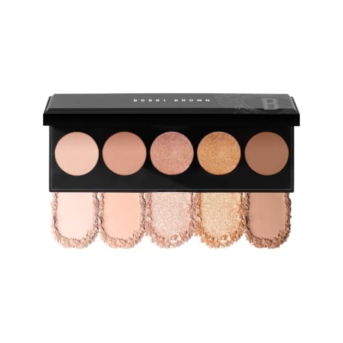 Bobbi Brown All Nudes Eyeshadow Palette | 5-Shade Matte & Metallic Neutral Eyeshadow Palette for All Skin Tones with Richly Pigmented Shades in Complementary Colors, Peachy Nudes, 0.04 Ounce