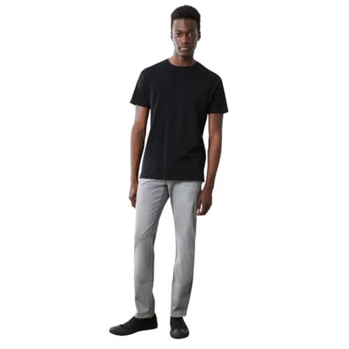 Robert Barakett Men's Georgia Short Sleeve Crew Neck T-Shirt, Black, Large